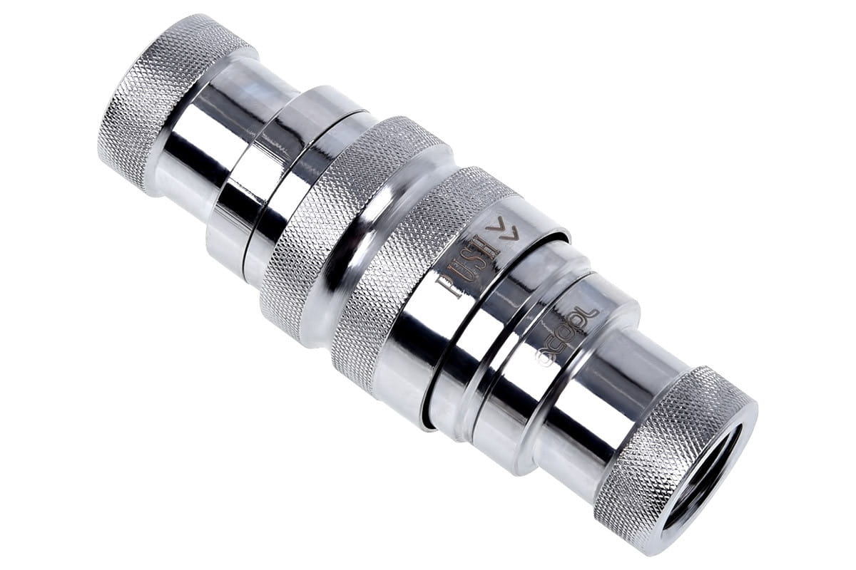 Chrome quick disconnect coupling for liquid cooling loops